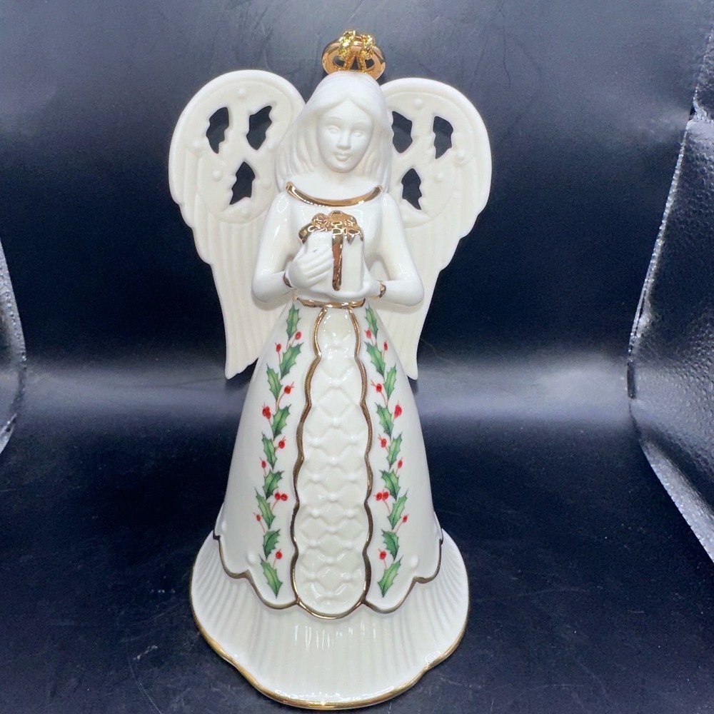 NWOB Lenox 2015 Porcelain Christmas Angel Bell Ornament